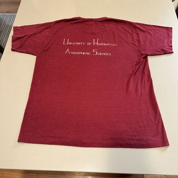 Vtg University of Washington Atmosphere Science Single Stitch 50/50 Sz L 42-44 - Picture 2 of 7